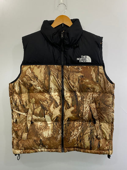 【中古品】【メンズ】 THE NORTH FACE ザノースフェイス NV NUPTSE ベスト ノベルティー ヌプシ ベスト ND92558 アウター ダウンベスト 144-261027-hu-02-min サイズ：L カラー：ブラック/ブラウン系（カモ） 万代Net店