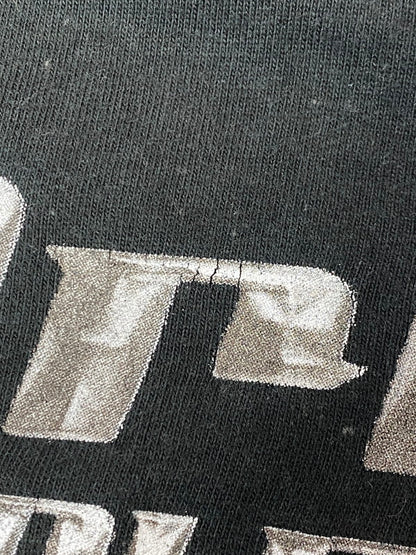 【中古品】【メンズ】 HARLEY DAVIDSON ハーレーダビッドソン FIRE PATTERN LOGO SS TEE ファイヤーパターンロゴ ショートスリーブ Tシャツ トップス 半袖 146-261027-hu-24-min サイズ：2XL カラー：ブラック 万代Net店