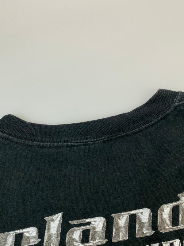 【中古品】【メンズ】 HARLEY DAVIDSON ハーレーダビッドソン FIRE PATTERN LOGO SS TEE ファイヤーパターンロゴ ショートスリーブ Tシャツ トップス 半袖 146-261027-hu-24-min サイズ：2XL カラー：ブラック 万代Net店