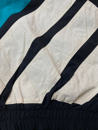 【中古品】【メンズ】 ADIDAS アディダス ZIP JACKET ジップ ジャケット トラックジャケット ウインドブレーカー サッカー 146-261029-em-33-min カラー：ブラック/ホワイト/グリーン 万代Net店
