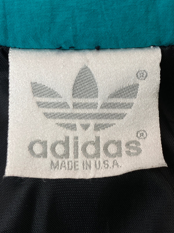 【中古品】【メンズ】 ADIDAS アディダス ZIP JACKET ジップ ジャケット トラックジャケット ウインドブレーカー サッカー 146-261029-em-33-min カラー：ブラック/ホワイト/グリーン 万代Net店