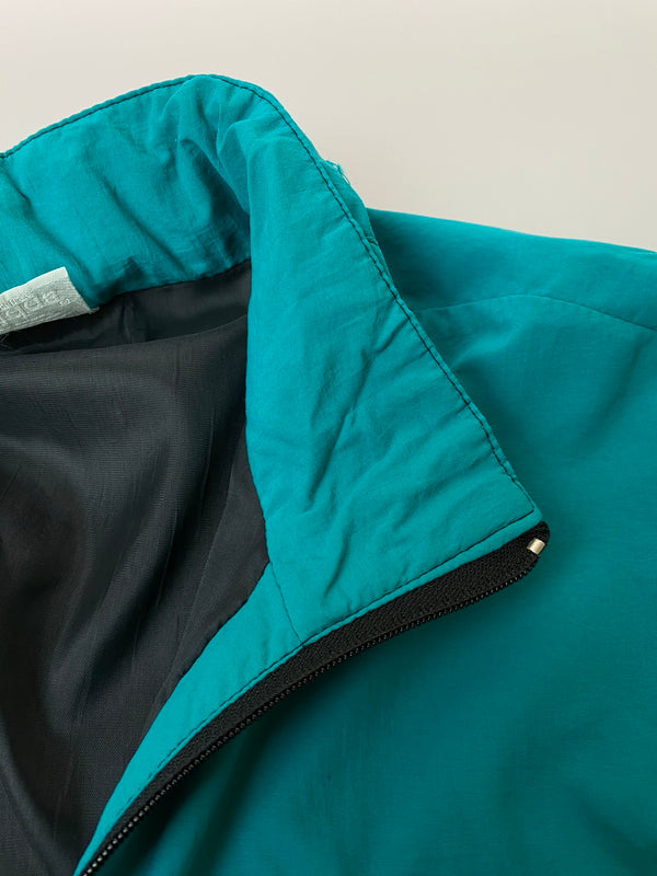 【中古品】【メンズ】 ADIDAS アディダス ZIP JACKET ジップ ジャケット トラックジャケット ウインドブレーカー サッカー 146-261029-em-33-min カラー：ブラック/ホワイト/グリーン 万代Net店
