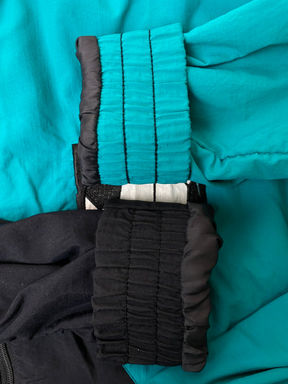 【中古品】【メンズ】 ADIDAS アディダス ZIP JACKET ジップ ジャケット トラックジャケット ウインドブレーカー サッカー 146-261029-em-33-min カラー：ブラック/ホワイト/グリーン 万代Net店