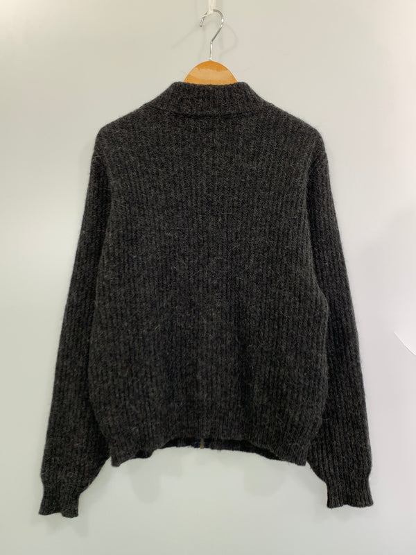【中古品】【メンズ】 L.L.BEAN エル エル ビーン DRIVER'S KNIT ドライバーズ ニット ジップアップ アウター セーター 144-261028-hu-32-min サイズ：M カラー：ダークグレー 万代Net店