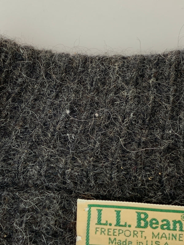 【中古品】【メンズ】 L.L.BEAN エル エル ビーン DRIVER'S KNIT ドライバーズ ニット ジップアップ アウター セーター 144-261028-hu-32-min サイズ：M カラー：ダークグレー 万代Net店