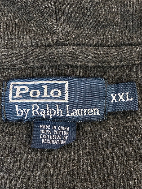 【中古品】【メンズ】 POLO RALPH LAUREN ポロラルフローレン ZIPUP HOODIE ジップアップ フーディー パーカー トップス 146-261027-hu-20-min サイズ：XXL カラー：ダークグレー 万代Net店