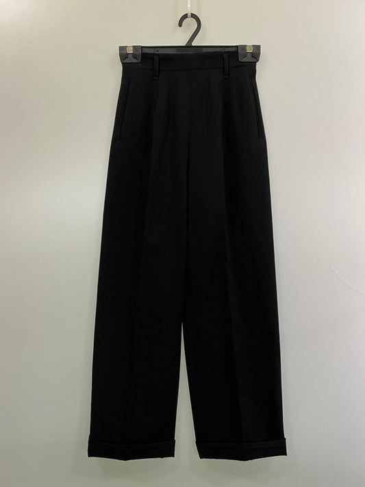 【中古品】【メンズ】 JEAN PAUL GAULTIER FEMME ジャンポールゴルチエフェム WIDE TAILORED SLACKS ワイド テーラード スラックス ボトムス パンツ 141-261027-hu-14-min サイズ：40 カラー：ブラック 万代Net店