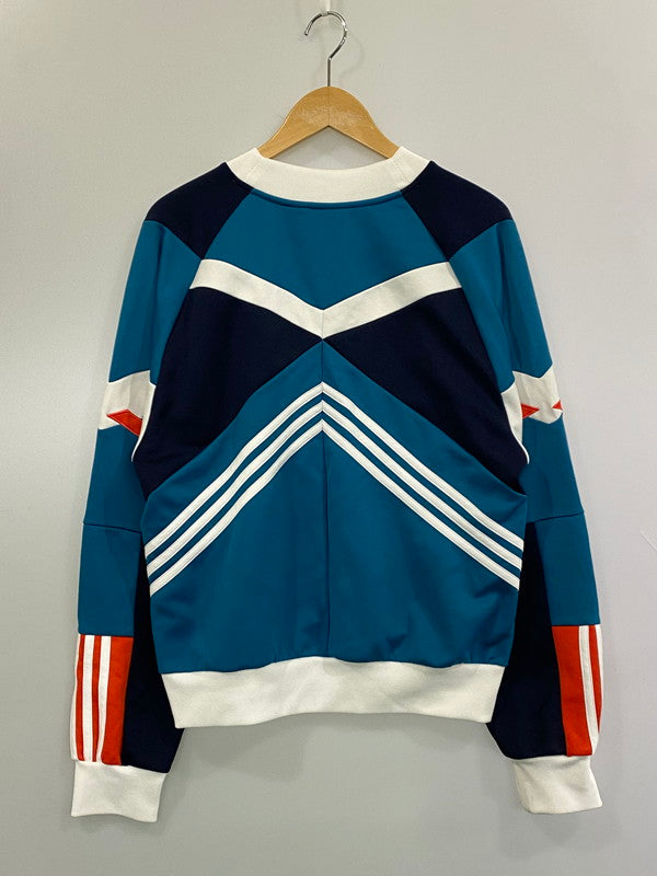 【中古品】【メンズ】 ADIDAS アディダス SWEATSHIRT スウェット シャツ 長袖 トップス 148-261027-hu-21-min サイズ：M カラー：ホワイト/ネイビー/ブルー系 万代Net店