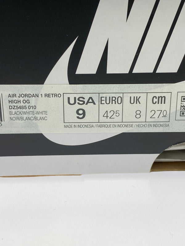 【中古品】【メンズ】 NIKE ナイキ AIR JORDAN 1 RETRO HIGH OG DZ5485-010 エアジョーダン1 レトロ ハイ OG スニーカー メンズ シューズ 靴 160-261030-em-02-min サイズ：27.0cm カラー：BLACK/WHITE 万代Net店