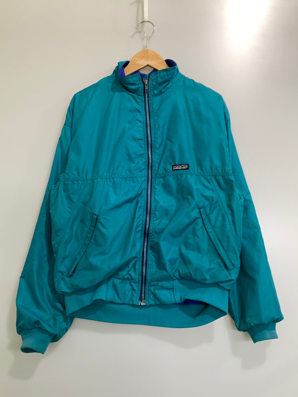 【現状渡し品】【メンズ】 PATAGONIA パタゴニア 99’S SHELLED SYNCHILLA JACKET 42111 90年代 シェルド シンチラ ジャケット ヴィンテージ アウター 144-261029-em-08-min サイズ：M カラー：ターコイズブルー 万代Net店