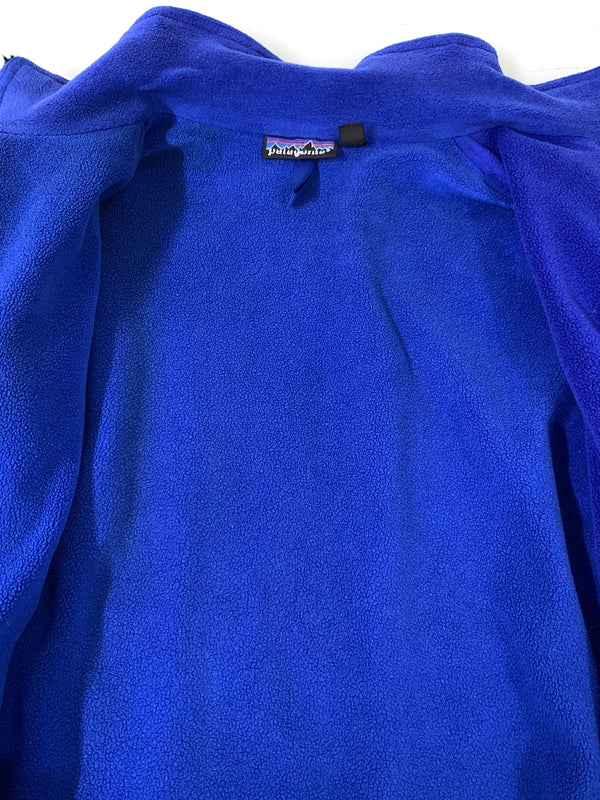 【現状渡し品】【メンズ】 PATAGONIA パタゴニア 99’S SHELLED SYNCHILLA JACKET 42111 90年代 シェルド シンチラ ジャケット ヴィンテージ アウター 144-261029-em-08-min サイズ：M カラー：ターコイズブルー 万代Net店