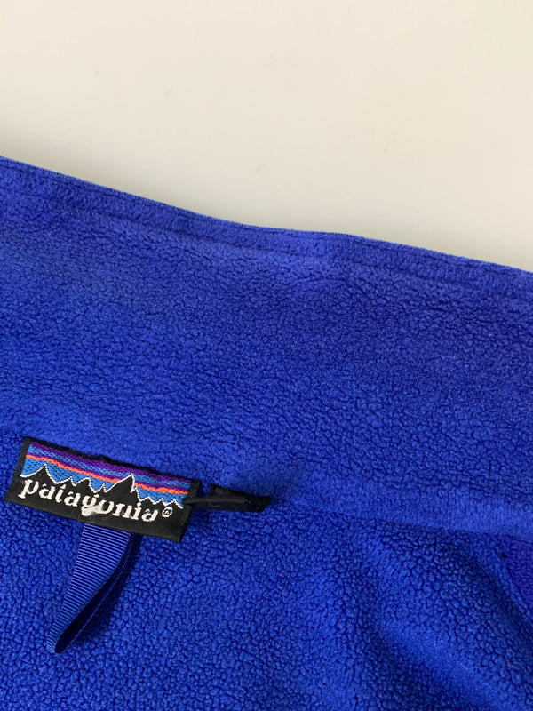 【現状渡し品】【メンズ】 PATAGONIA パタゴニア 99’S SHELLED SYNCHILLA JACKET 42111 90年代 シェルド シンチラ ジャケット ヴィンテージ アウター 144-261029-em-08-min サイズ：M カラー：ターコイズブルー 万代Net店