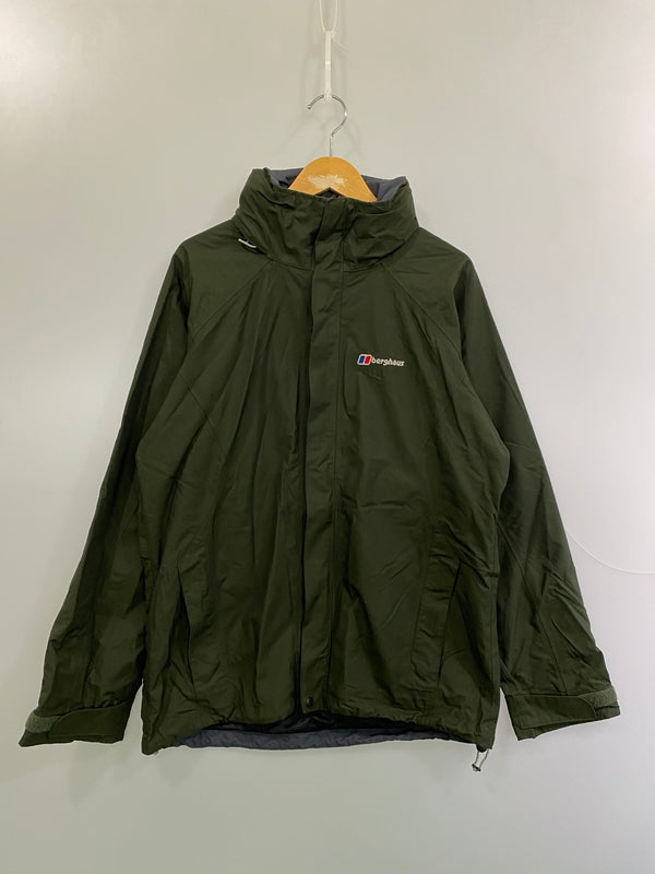 【中古品】【メンズ】 BERGHAUS バーグハウス NYLON JACKET ナイロン ジャケット ライトアウター メンズ 146-261031-hu-43-min サイズ：M カラー：グリーン系 万代Net店