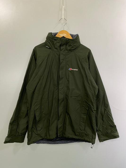 【中古品】【メンズ】 BERGHAUS バーグハウス NYLON JACKET ナイロン ジャケット ライトアウター メンズ 146-261031-hu-43-min サイズ：M カラー：グリーン系 万代Net店