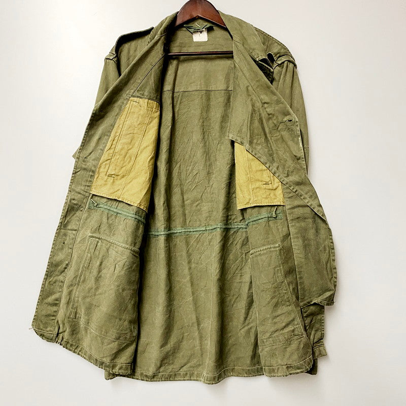 【中古品】【メンズ】  VINTAGE 60S FIELD JACKET SCECAM PARIS 1968 ヴィンテージ フランス軍 フィールドジャケット ミリタリー アウター 146-240628-ay-21-izu サイズ：L カラー：グリーン 万代Net店