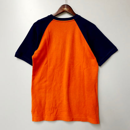 【中古品】【メンズ】 POLO RALPH LAUREN ポロ・ラルフローレン 90’S ロゴ刺繍Tシャツ 半袖 トップス 古着 146-240524-mk-22-izu サイズ：M カラー：オレンジ 万代Net店