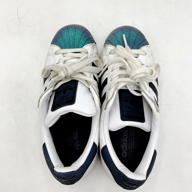 【中古品】【レディース】 adidas アディダス SUPER STAR FW6387 スーパースター スニーカー シューズ 靴 166-240111-mk-25-izu サイズ：22cm カラー：WHITE/BLACK/WHITE 万代Net店