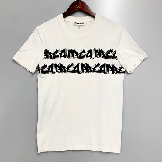 【中古品】【メンズ】 McQ マックキュー S/S FRONT LOGO TEE ショートスリーブ フロントロゴTシャツ 半袖Tシャツ 140-240526-hi-35-izu サイズ：XS カラー：ホワイト 万代Net店