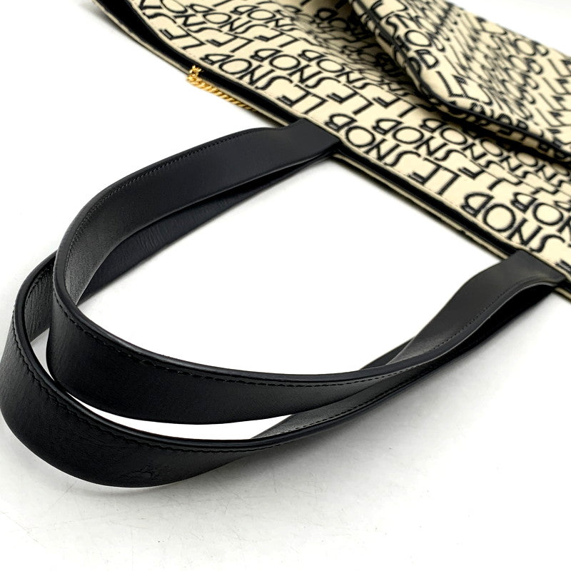 【中古品】【メンズ/レディース】 LE SNOB MONOGRAM TOTE BAG ル スノッブ モノグラム トートバッグ カバン 鞄 188-241018-as-12-izu カラー：ベージュ 万代Net店