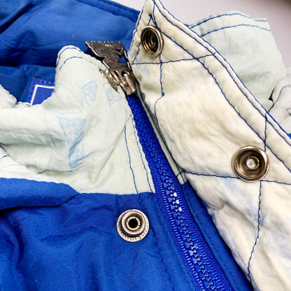 【中古品】【メンズ】  STARTER DUKE BLUE DEVILS BATTING NYLON JACKET デューク ブルーデビルズ 中綿ナイロンジャケット アウター 146-240519-mk-20-izu サイズ：M カラー：ブルー/グレー/ホワイト 万代Net店