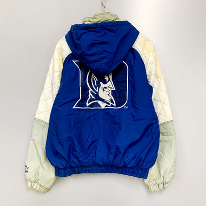 【中古品】【メンズ】  STARTER DUKE BLUE DEVILS BATTING NYLON JACKET デューク ブルーデビルズ 中綿ナイロンジャケット アウター 146-240519-mk-20-izu サイズ：M カラー：ブルー/グレー/ホワイト 万代Net店