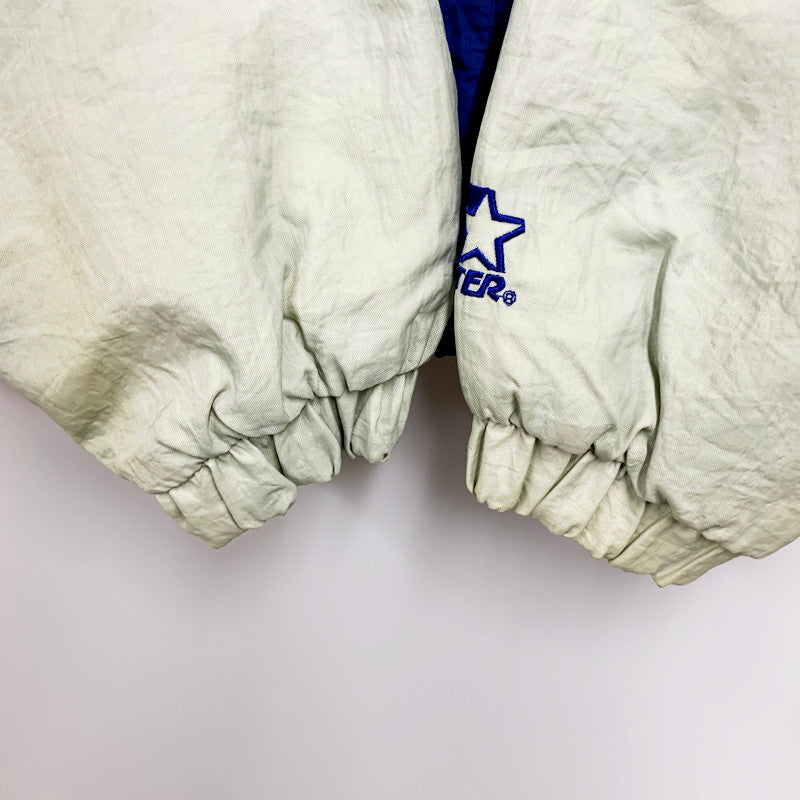 【中古品】【メンズ】  STARTER DUKE BLUE DEVILS BATTING NYLON JACKET デューク ブルーデビルズ 中綿ナイロンジャケット アウター 146-240519-mk-20-izu サイズ：M カラー：ブルー/グレー/ホワイト 万代Net店