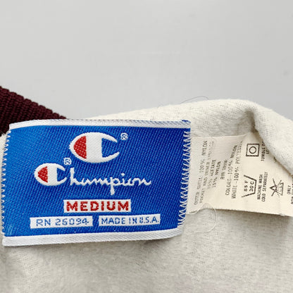 【中古品】【メンズ】 Champion チャンピオン コーチジャケット スタジアムジャンパー スタジャン ロゴ 刺繍 アウター 146-240607-ay-06-izu サイズ：M カラー：レッド系 万代Net店