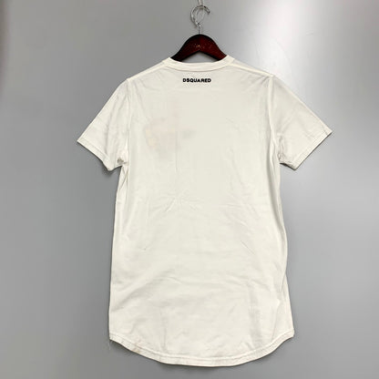 【中古品】【メンズ】 DSQUARED2 ディースクエアード S74GC0795/T-SHIRT 半袖Tシャツ トップス 141-240502-mk-53-izu サイズ：L カラー：ホワイト 万代Net店