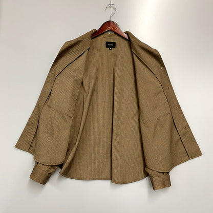 【中古品】【メンズ】  SUPERNOVA/BIG SHIRT JACKET 弐 スーパーノヴァ ビッグ シャツジャケット 長袖シャツ 140-240506-mk-03-izu サイズ：M カラー：ブラウン 万代Net店