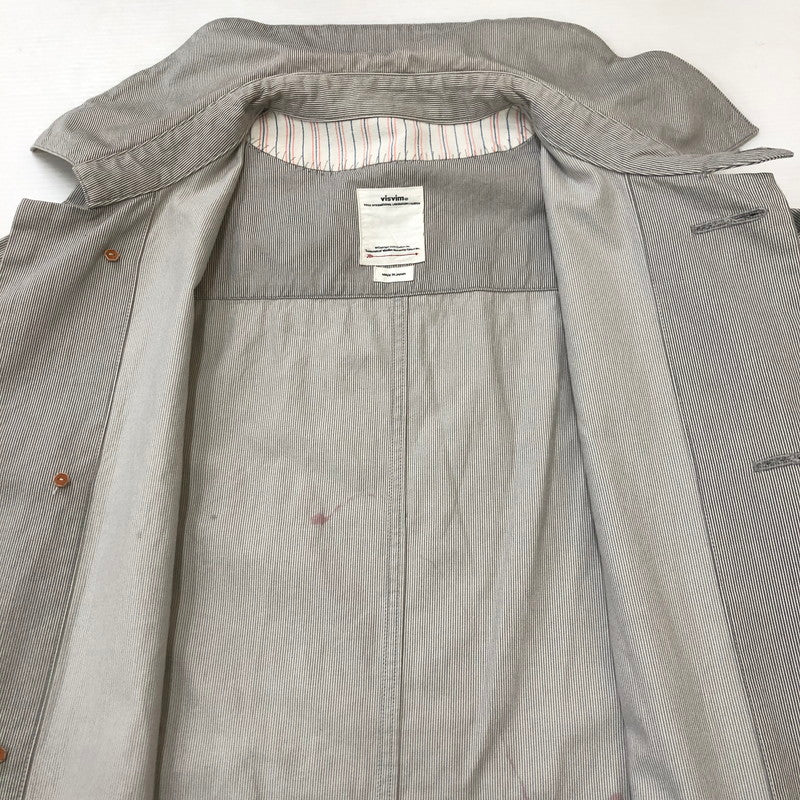 【中古品】【メンズ】 VISVIM ビズビム 20SS GREASE MONKEY COAT 0120105013009 グリース モンキーコート ライトアウター 142-250522-kk-11-tei サイズ：2 カラー：グレー 万代Net店