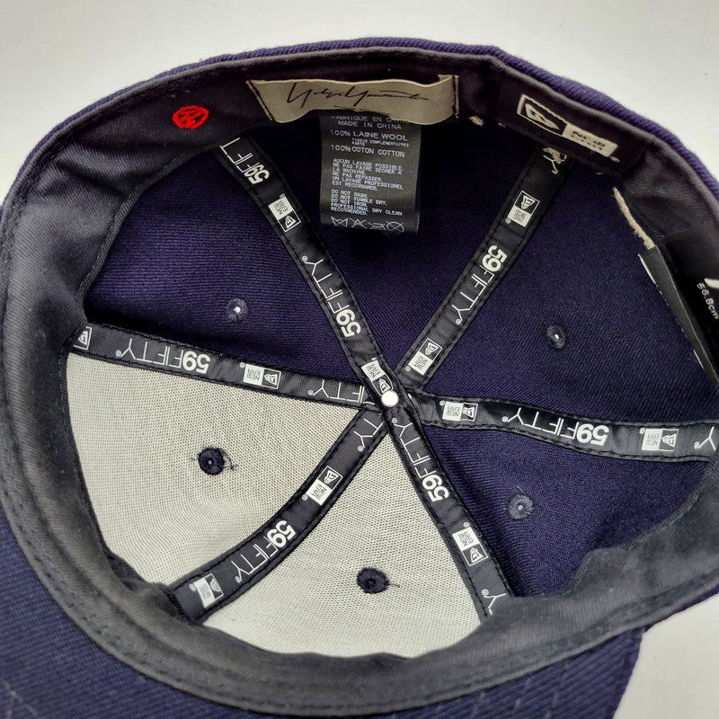 【中古品】【メンズ/レディース】 NEW ERA ニューエラ YOHJI YAMAMOTO POUR HOMME 59FIFTY WOOL CAP ヨウジヤマモトプールオム キャップ 帽子 小物 服飾雑貨 185-240712-ay-24-izu サイズ：7 1/8(56.8cm) カラー：ネイビー 万代Net店