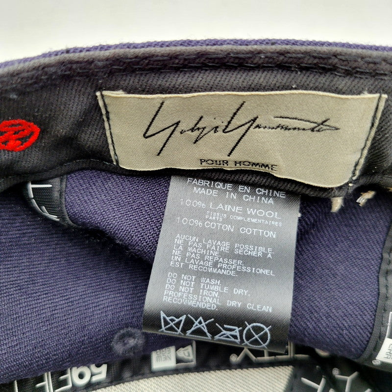 【中古品】【メンズ/レディース】 NEW ERA ニューエラ YOHJI YAMAMOTO POUR HOMME 59FIFTY WOOL CAP ヨウジヤマモトプールオム キャップ 帽子 小物 服飾雑貨 185-240712-ay-24-izu サイズ：7 1/8(56.8cm) カラー：ネイビー 万代Net店