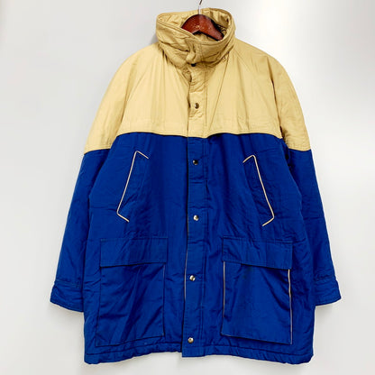 【中古品】【メンズ】  WEATHER WATCHER DOWN JACKET ダウンジャケット アウター 146-240612-ay-07-izu サイズ：L カラー：ベージュ×ブルー 万代Net店