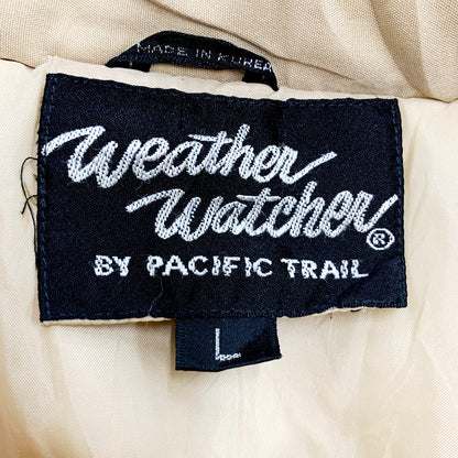 【中古品】【メンズ】  WEATHER WATCHER DOWN JACKET ダウンジャケット アウター 146-240612-ay-07-izu サイズ：L カラー：ベージュ×ブルー 万代Net店