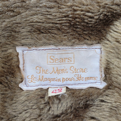 【中古品】【メンズ】  SEARS シアーズ 70S~ コーデュロイ ボアジャケット アウター 146-240726-ay-19-izu サイズ：42 カラー：ブラウン 万代Net店