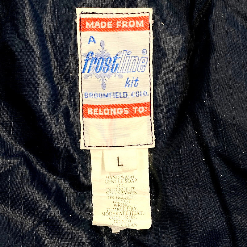 【中古品】【メンズ】 FROST LINE KIT フロストライン フード付きダウンジャケット アウター 古着 146-231202-mk-40-izu サイズ：L カラー：ネイビー 万代Net店