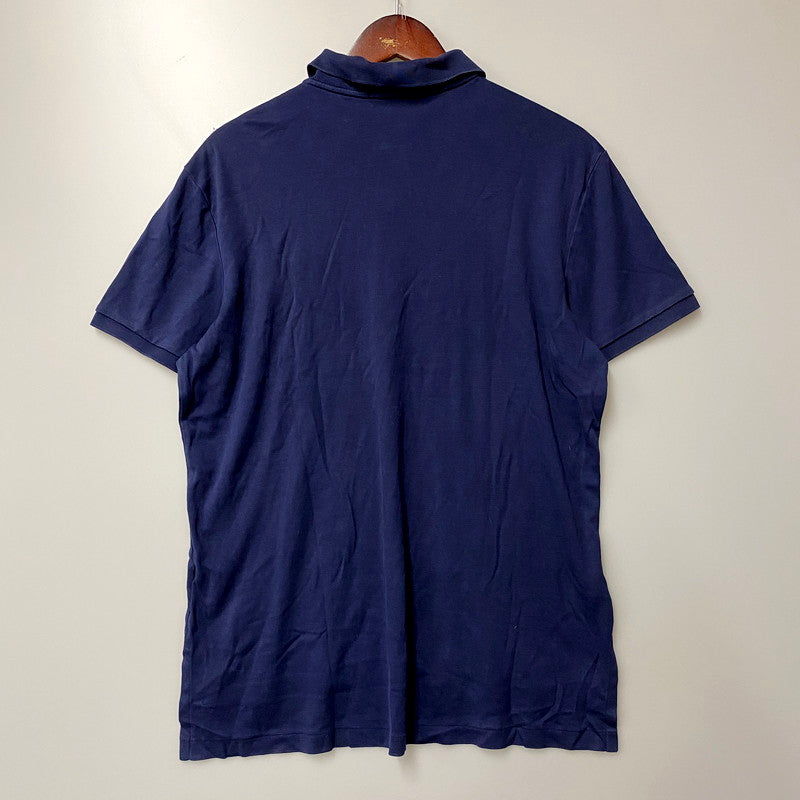 【中古品】【メンズ】 POLO RALPH LAUREN ポロ・ラルフローレン ポロシャツ 半袖 トップス 146-240607-mm-17-izu サイズ：L カラー：ネイビー 紺 万代Net店