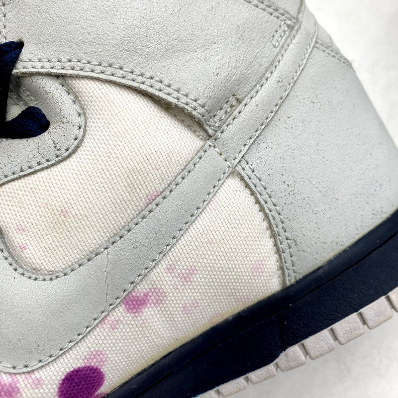 【中古品】【メンズ】 NIKE ナイキ DUNK HIGH ’PAINT BLOTTING PACK 318676-003 ウィメンズ ダンク ハイ スニーカー シューズ 靴 160-240425-mk-50-izu サイズ：29cm カラー：GREY RED PLUM 万代Net店