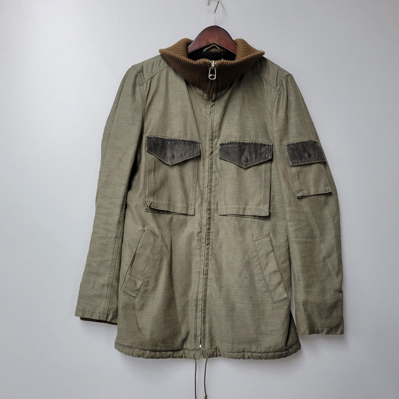 【中古品】【メンズ】 FULLCOUNT フルカウント 内ボア ミリタリージャケット アウター 145-240726-ay-20-izu サイズ：1 カラー：グリーン系 万代Net店