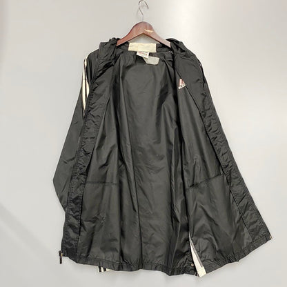 【中古品】【メンズ】 adidas アディダス NYLON OVER COAT ナイロンオーバーコート 万国旗タグ ジャケット アウター 146-240223-ay-15-izu サイズ：XXL カラー：ブラック 万代Net店
