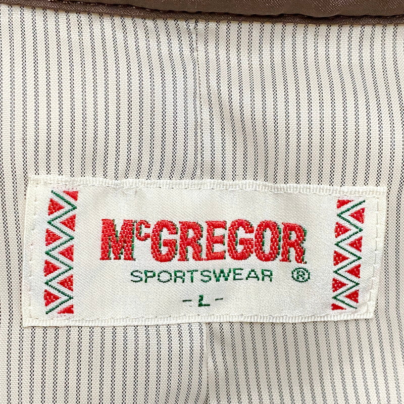 【中古品】【メンズ】 McGregor マックレガー 中綿ジャケット アウター 古着 146-240408-mk-25-izu サイズ：L カラー：ブラウン 万代Net店