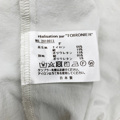 【中古品】【メンズ】  TOIRONIER 20SS PABLO SHORT BLOUSON トワロニエ パブロショートブルゾン ナイロンジャケット アウター 140-240519-mk-02-izu サイズ：F カラー：グレー 万代Net店