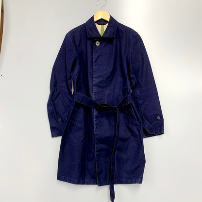【中古品】【メンズ】 LONG COAT ゴム引きコート ジャケット アウター 141-230805-ay-02-izu サイズ：38 カラー：ネイビー 万代Net店