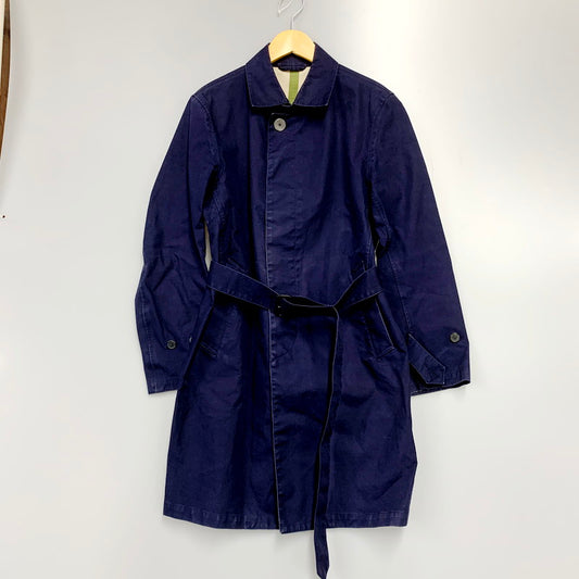 【中古品】【メンズ】 LONG COAT ゴム引きコート ジャケット アウター 141-230805-ay-02-izu サイズ：38 カラー：ネイビー 万代Net店