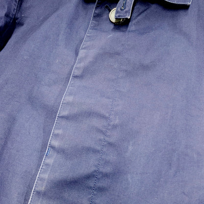 【中古品】【メンズ】 LONG COAT ゴム引きコート ジャケット アウター 141-230805-ay-02-izu サイズ：38 カラー：ネイビー 万代Net店