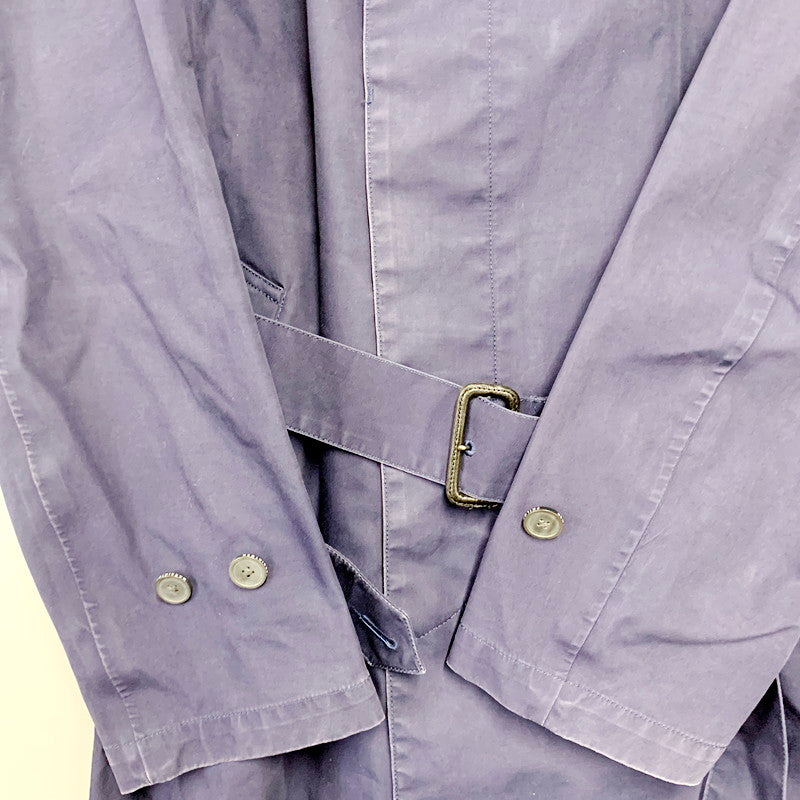 【中古品】【メンズ】 LONG COAT ゴム引きコート ジャケット アウター 141-230805-ay-02-izu サイズ：38 カラー：ネイビー 万代Net店