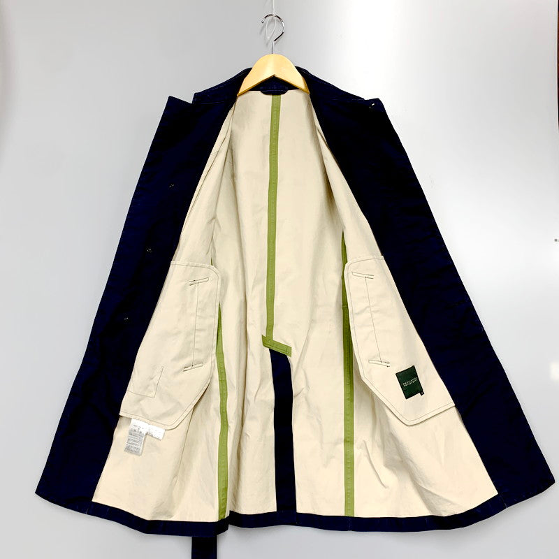 【中古品】【メンズ】 LONG COAT ゴム引きコート ジャケット アウター 141-230805-ay-02-izu サイズ：38 カラー：ネイビー 万代Net店