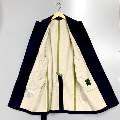 【中古品】【メンズ】 LONG COAT ゴム引きコート ジャケット アウター 141-230805-ay-02-izu サイズ：38 カラー：ネイビー 万代Net店