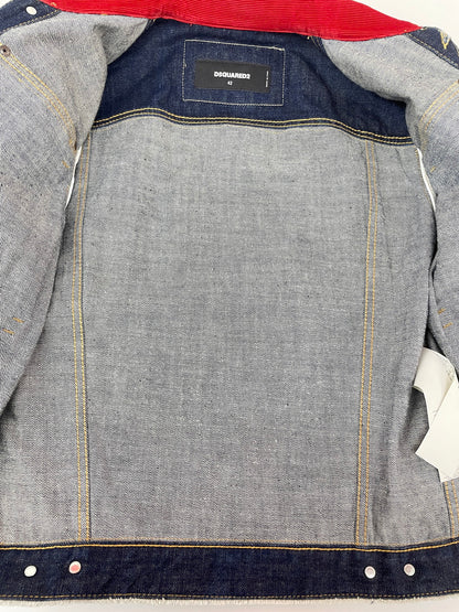 【中古品】【メンズ】 DSQUARED2 ディースクエアード 21SS DAN JEAN JACKET S74AM1185 S30214 デニムジャケット アウター 141-250212-IM-04-yok サイズ：42 カラー：ブルー 万代Net店