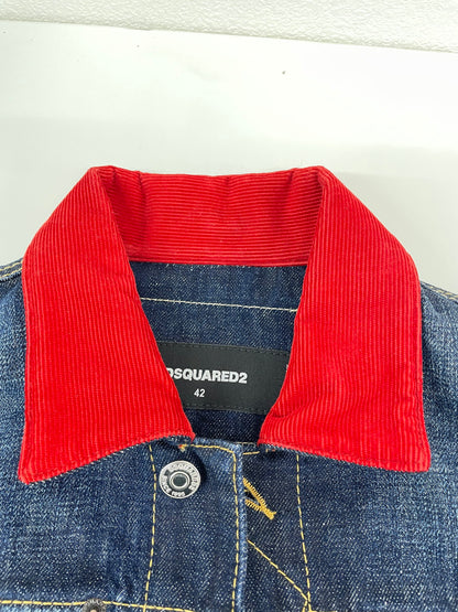 【中古品】【メンズ】 DSQUARED2 ディースクエアード 21SS DAN JEAN JACKET S74AM1185 S30214 デニムジャケット アウター 141-250212-IM-04-yok サイズ：42 カラー：ブルー 万代Net店